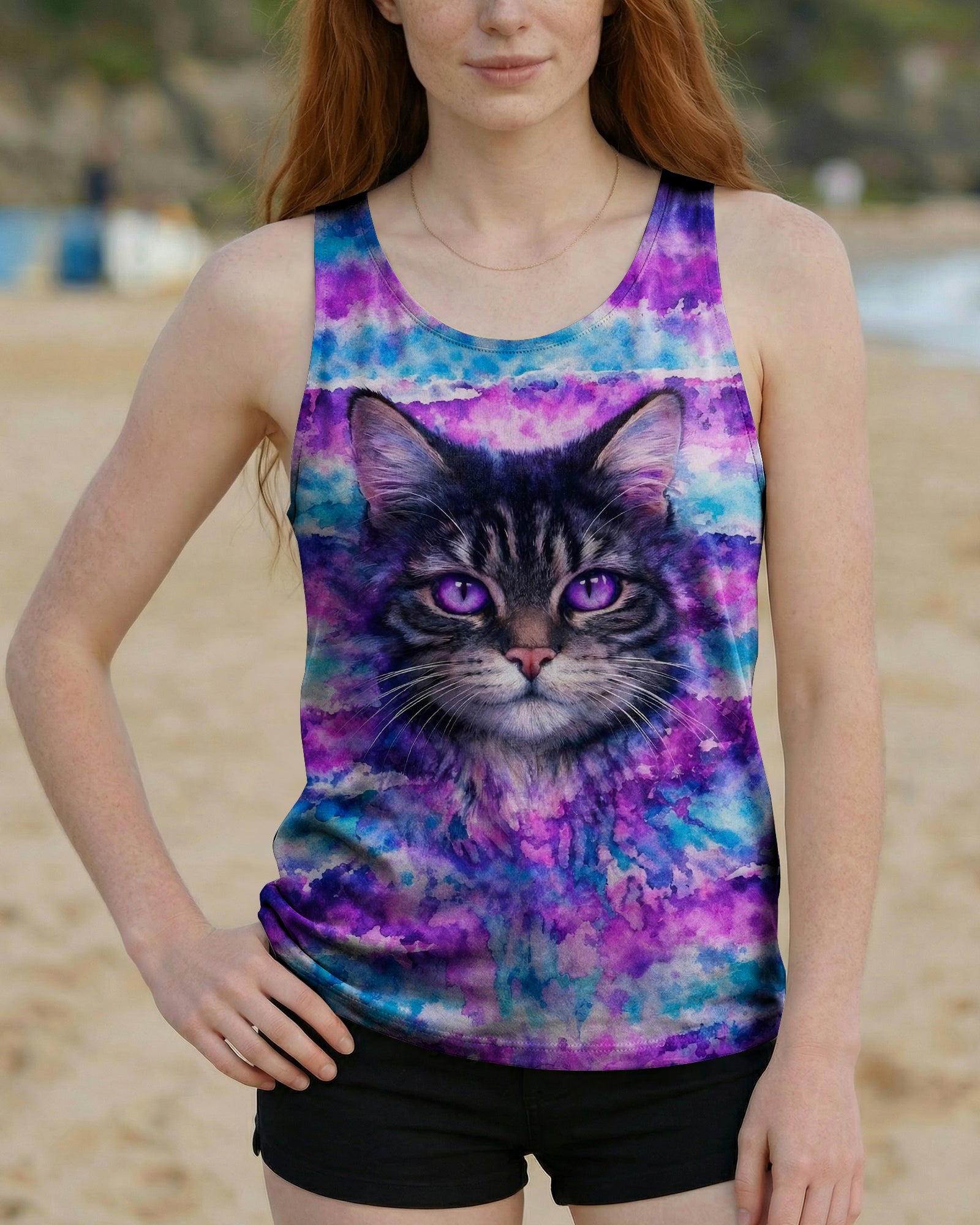 MYSTICAL CAT ALL OVER PRINT - TLNO0903262
