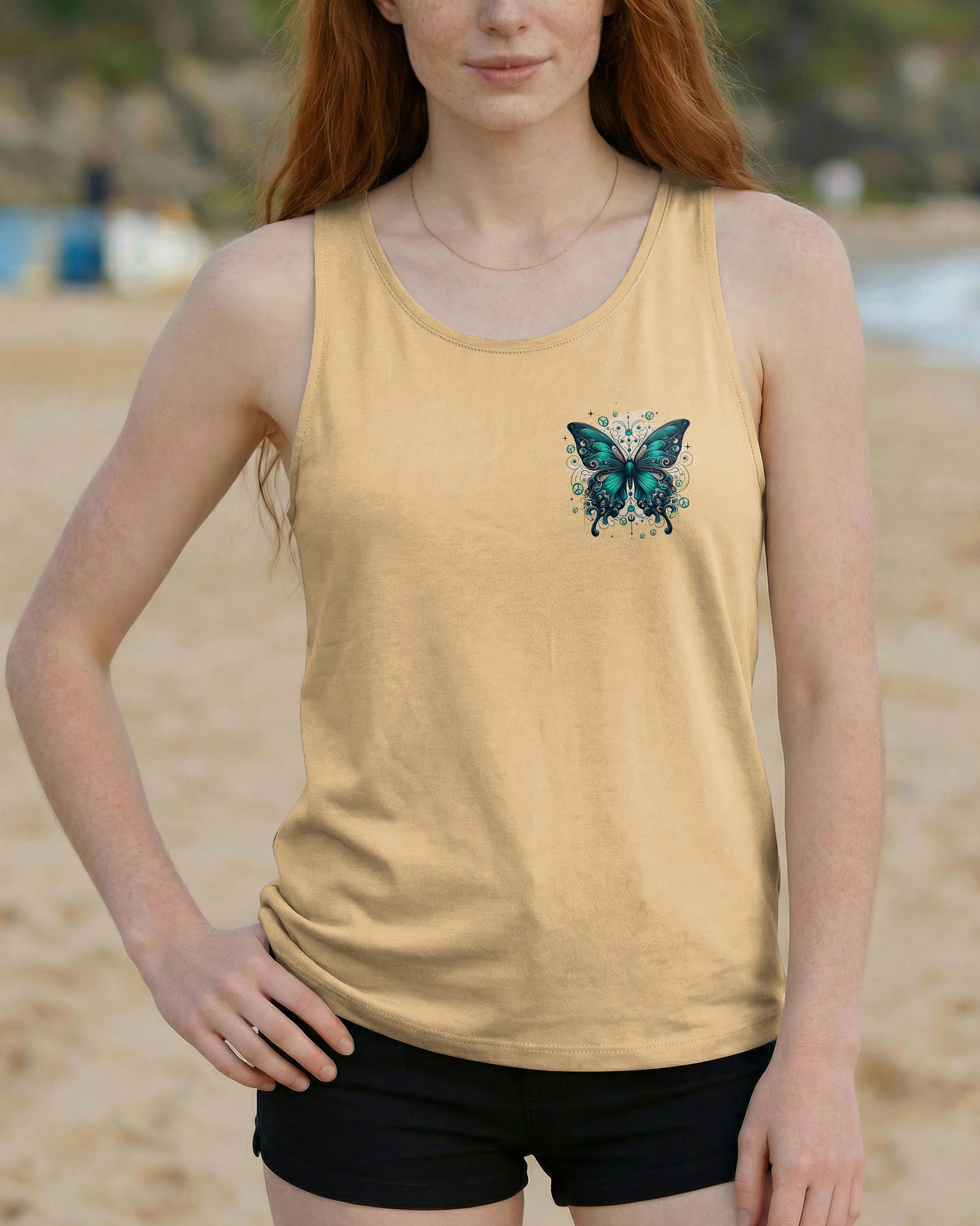 NEVER TOO LATE TO FIND YOUR WINGS BUTTERFLY ALL OVER PRINT - TYQY0902261
