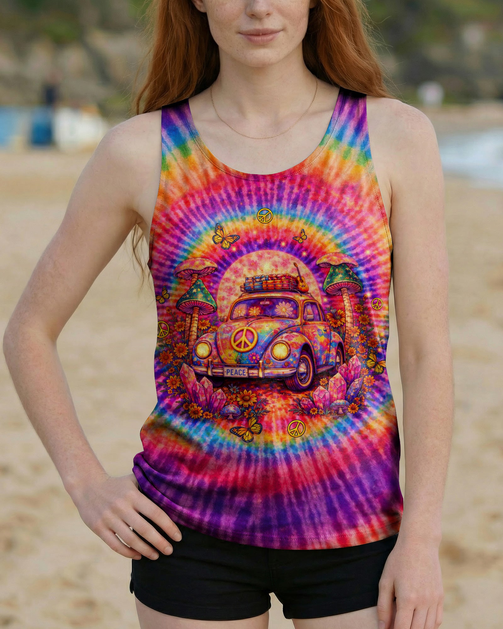 RUNNING AGAINST THE WIND CAR SWIRL ALL OVER PRINT  - TLTW2502261