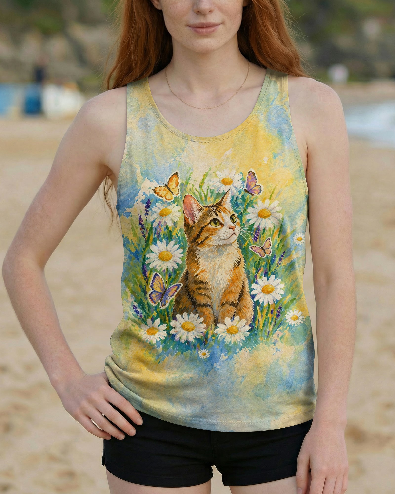 WHISPER WORDS OF WISDOM LET IT BE CAT ALL OVER PRINT   - TLHG2404261