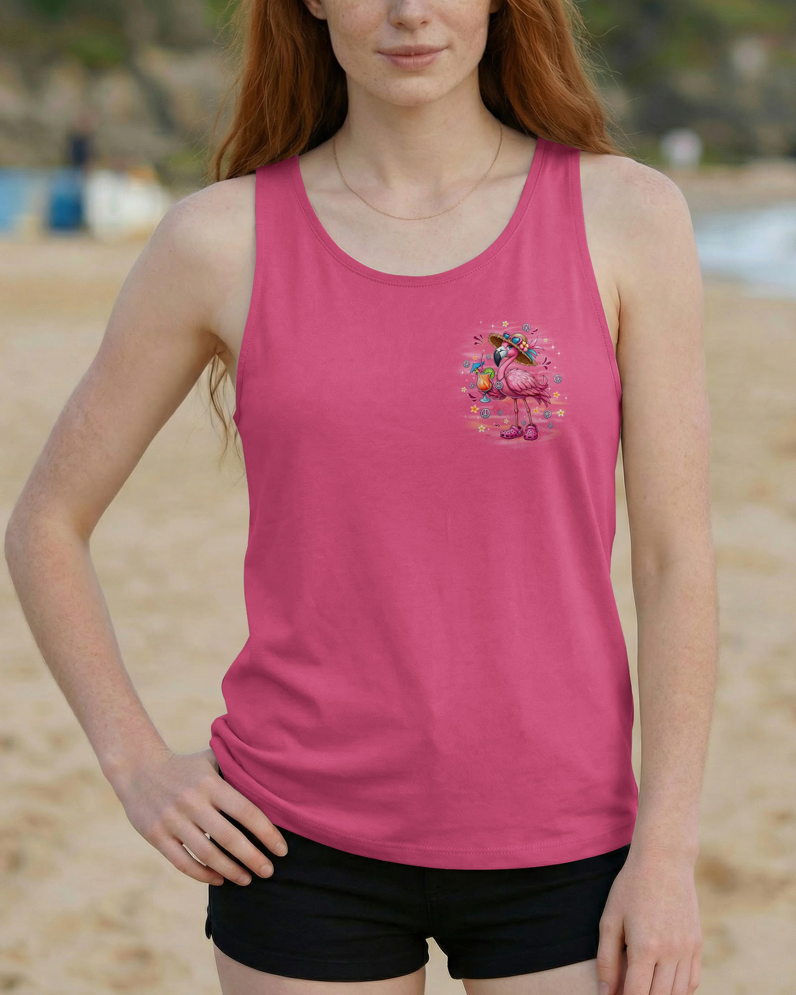 PRETTY IN PINK FLAMINGO ALL OVER PRINT - TYQY3103261