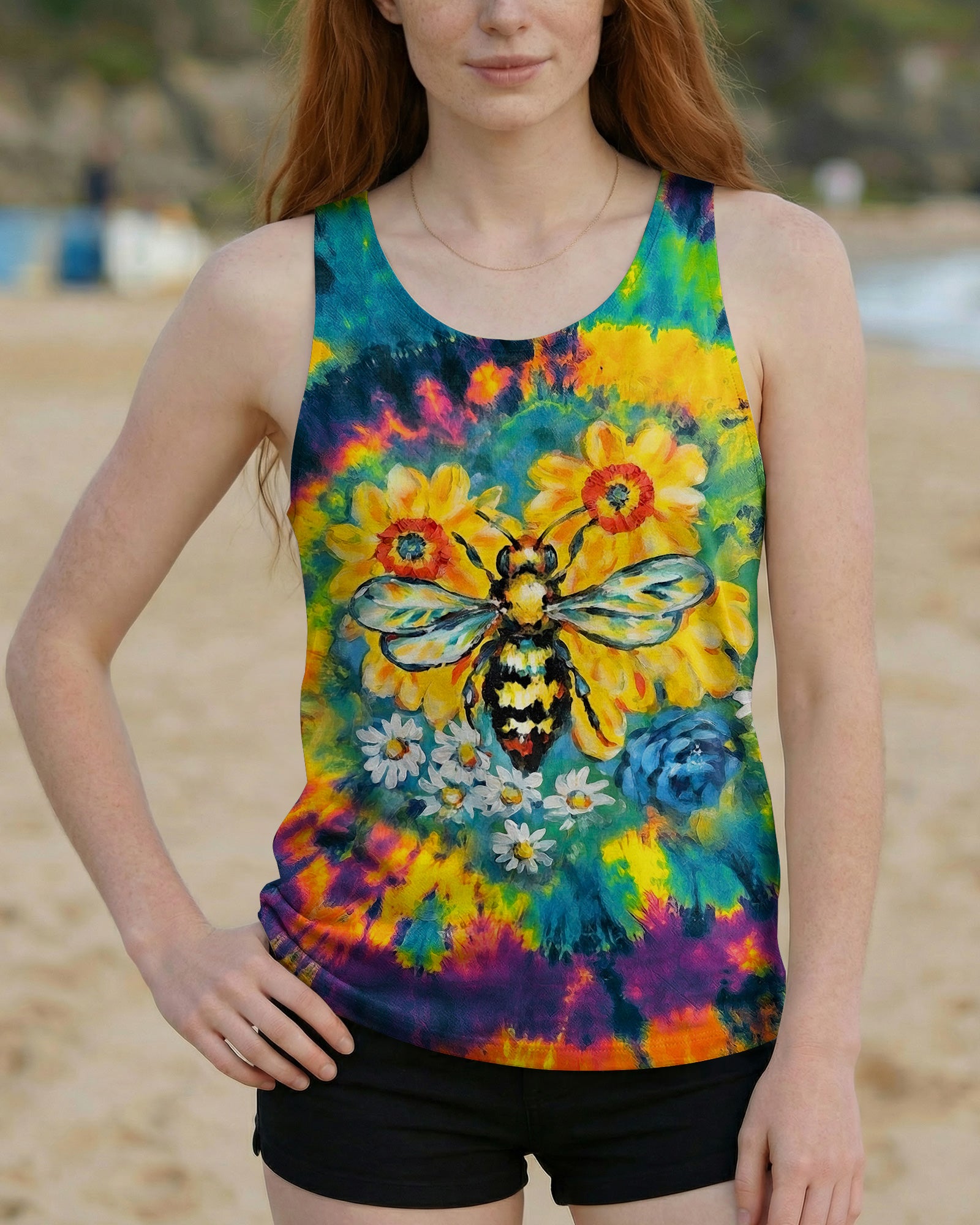 SUNFLOWER BEE WISDOM ALL OVER PRINT - RI2703261