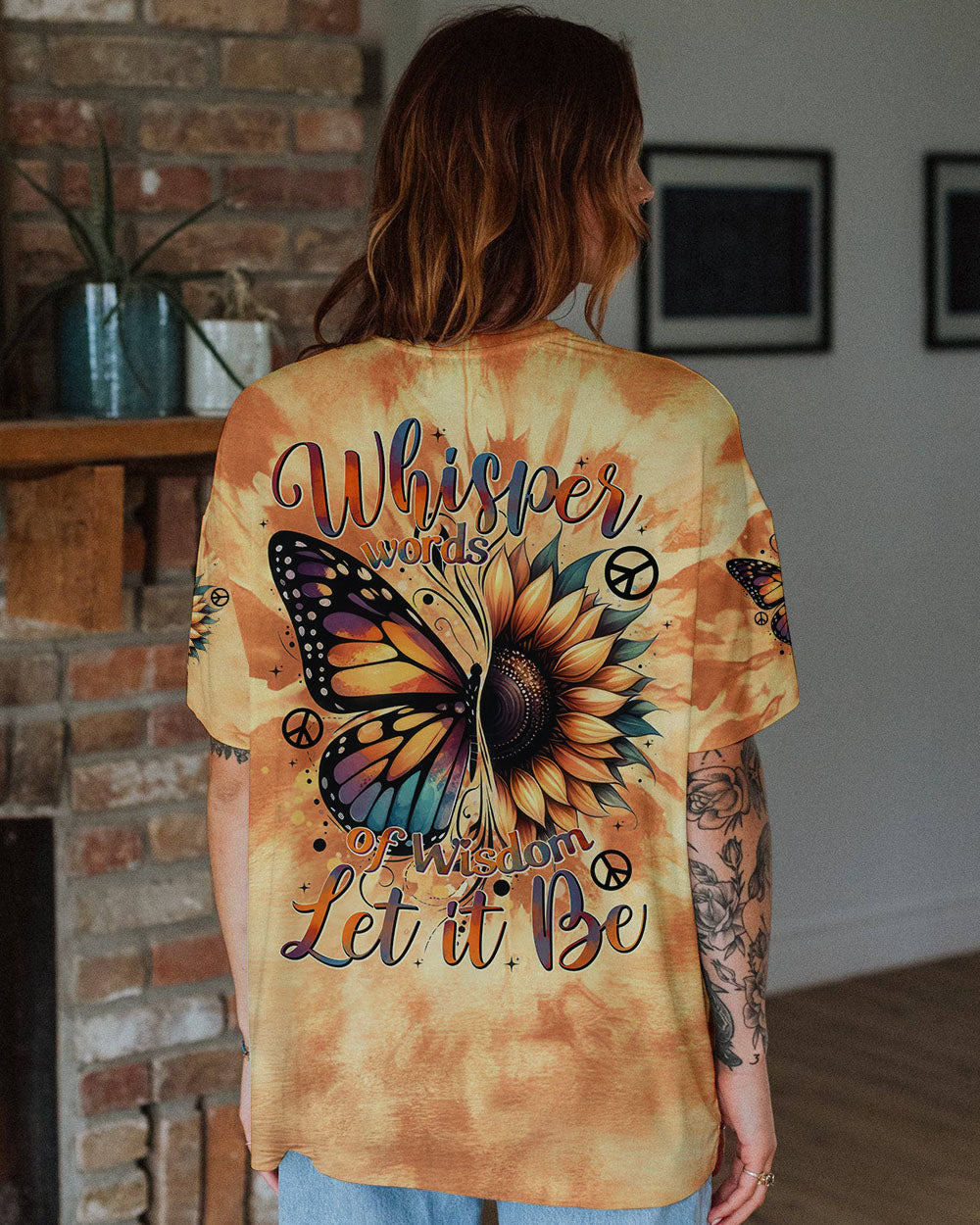 WHISPER WORDS OF WISDOM LET IT BE TIE DYE ALL OVER PRINT - TYTD1501252