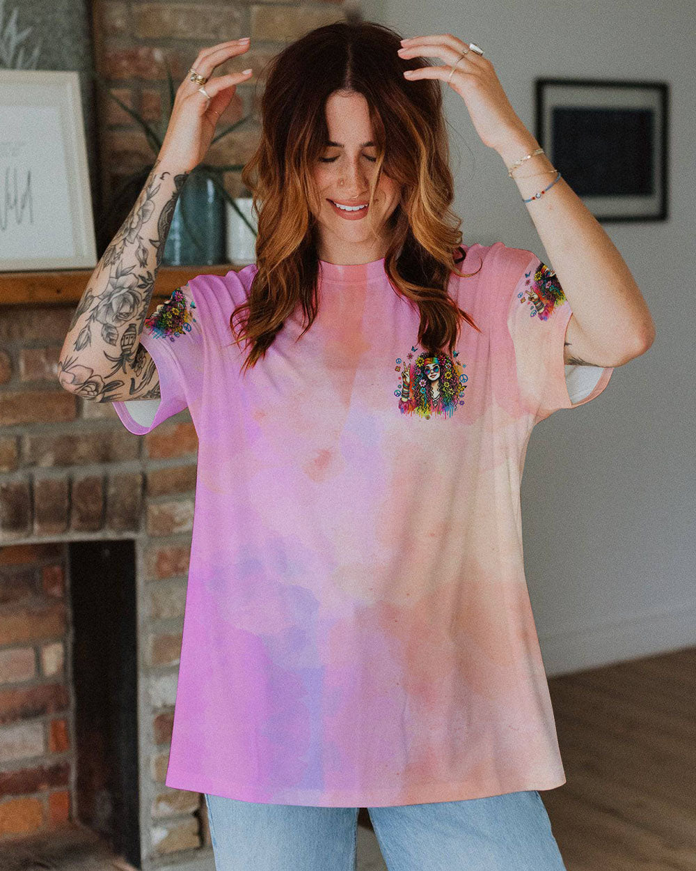 SHE IS A WILD CHILD ALL OVER PRINT - TYQY1408244