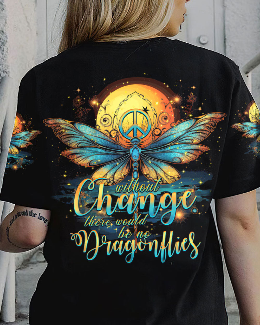 WITHOUT CHANGE NO DRAGONFLIES ALL OVER PRINT - TYTM2007232