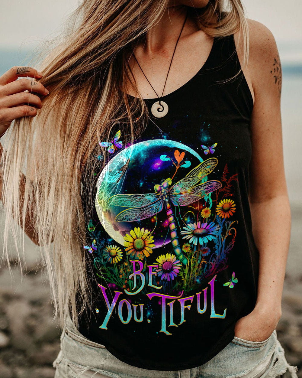 BE YOU TIFUL DRAGONFLY ALL OVER PRINT - TLTW0505232