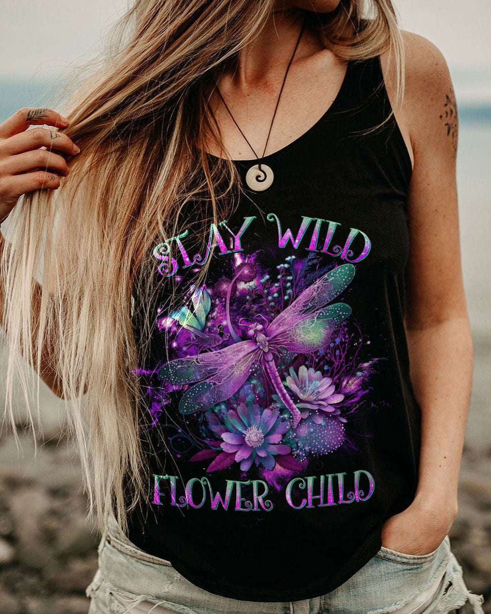 STAY WILD FLOWER CHILD ALL OVER PRINT - YHHG1704233