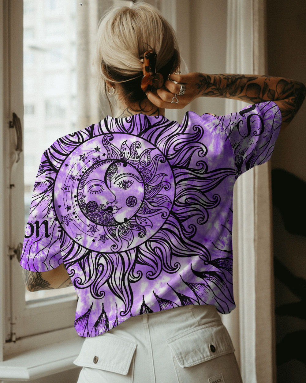 SUN AND MOON TIE DYE ALL OVER PRINT - TY1404236