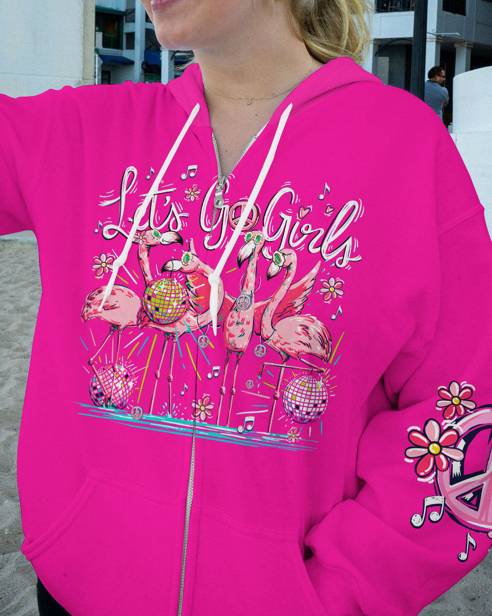 LET'S GO GIRLS FLAMINGO ALL OVER PRINT - TY0407235