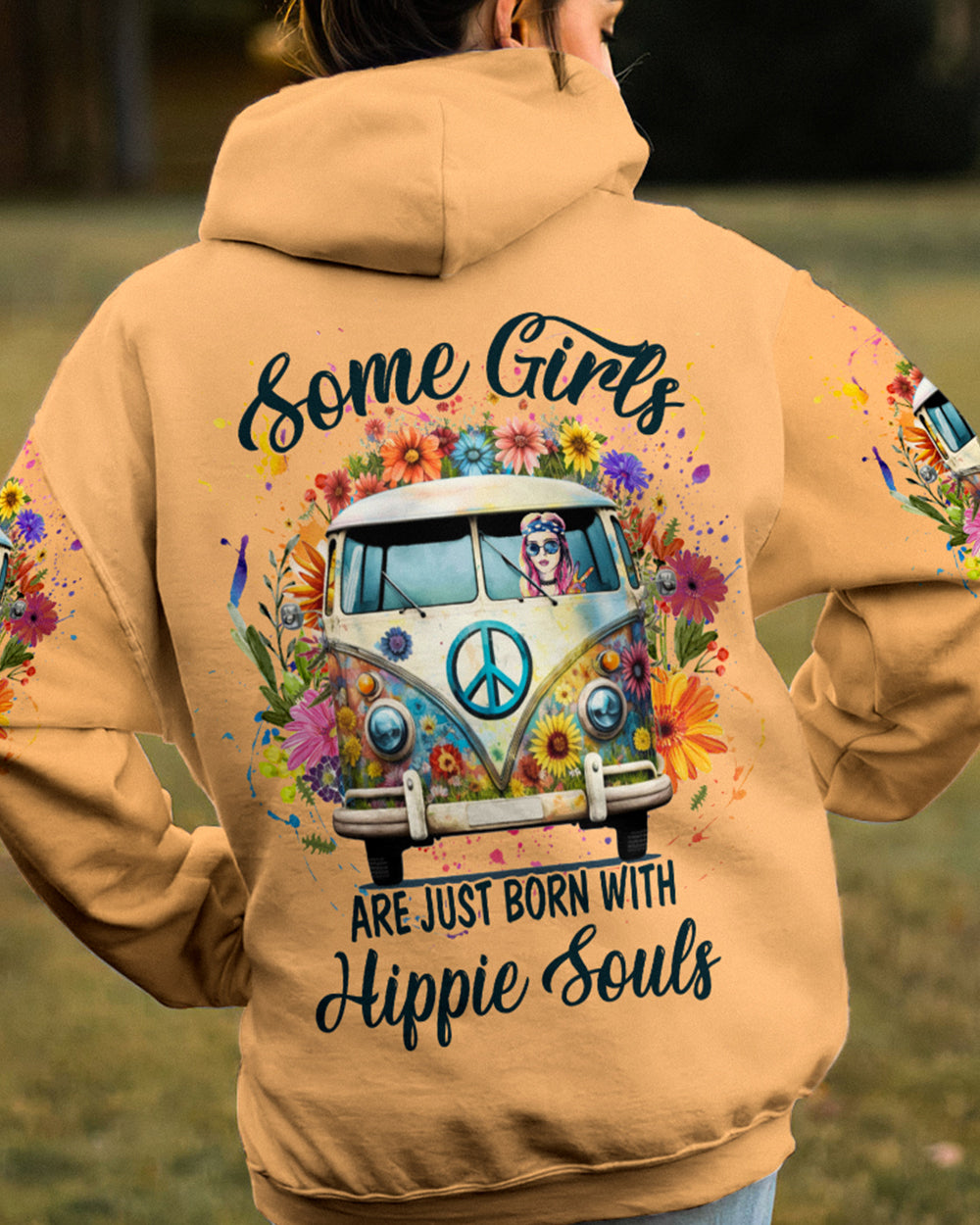 SOME GIRLS ARE JUST BORN WITH HIPPIE SOULS ALL OVER PRINT - YHLN1402231