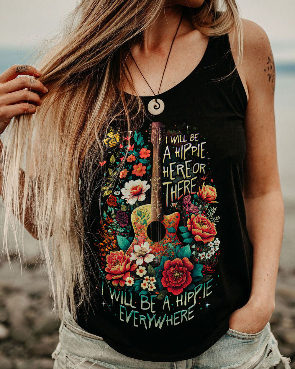 I WILL BE A HIPPIE EVERYWHERE ALL OVER PRINT - TY19042311