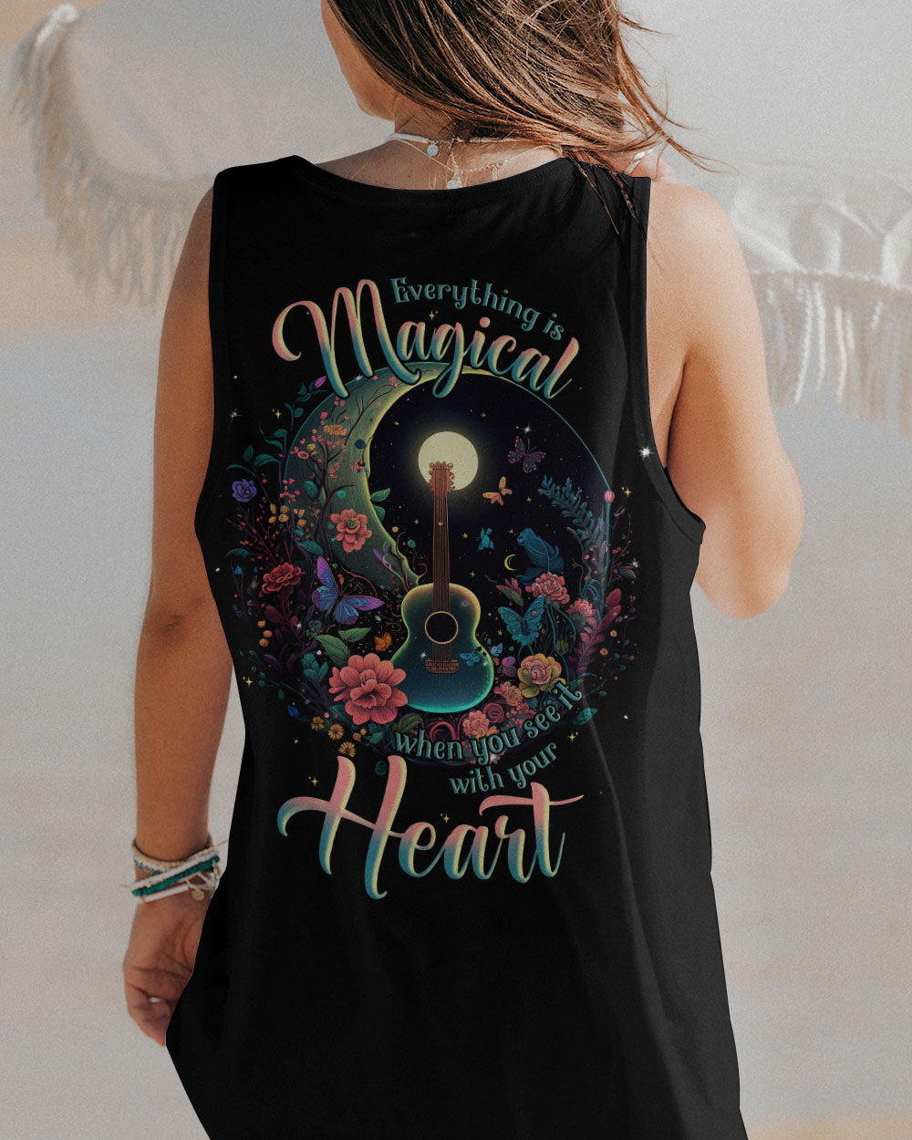 EVERYTHING IS MAGICAL MOON GUITAR ALL OVER PRINT - TLNT0805231