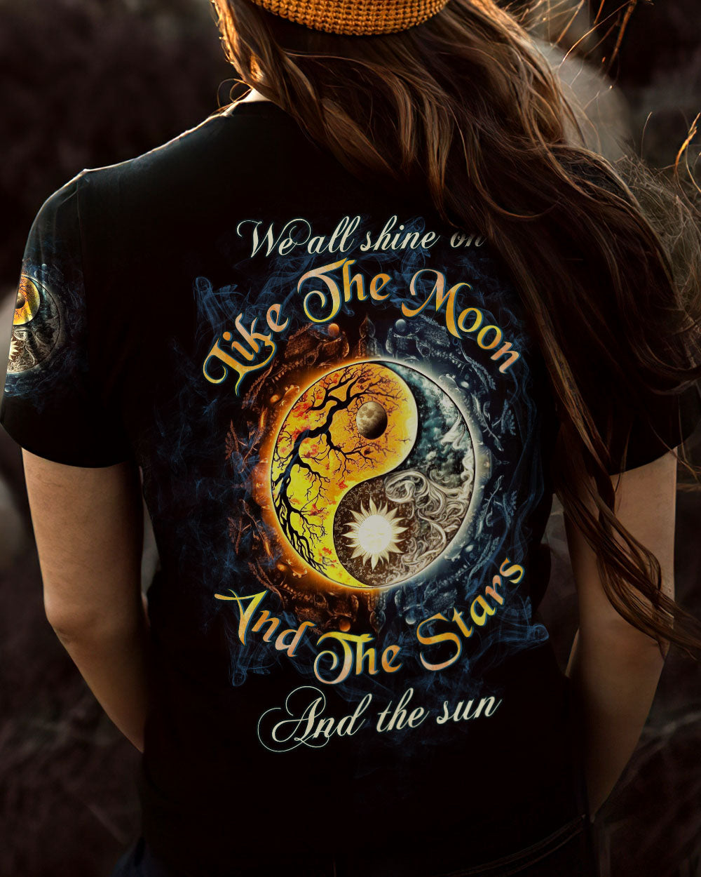 WE ALL SHINE ON YINYANG ALL OVER PRINT - TLTW1904235