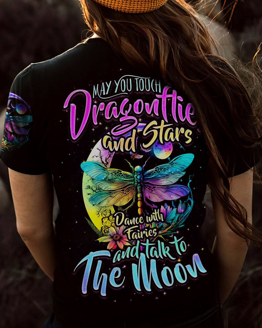 MAY YOU TOUCH DRAGONFLIES AND STARS ALL OVER PRINT - TYTD1205232