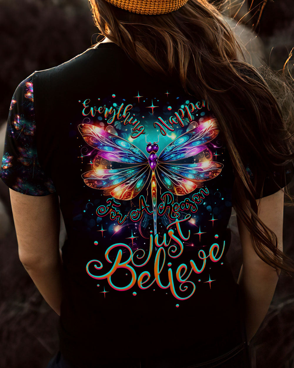 JUST BELIEVE DRAGONFLY ALL OVER PRINT - TY2706231