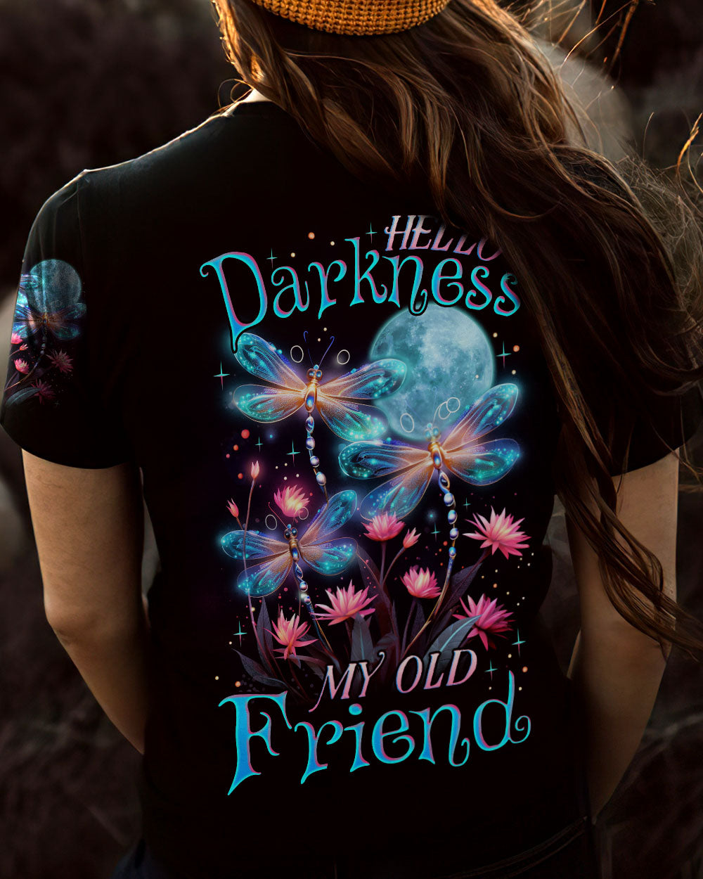 HELLO DARKNESS MY OLD FRIEND DRAGONFLY ALL OVER PRINT - TLNZ1107233