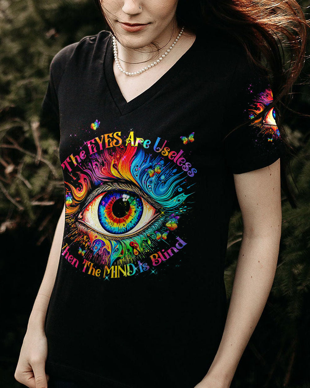 THE EYES ARE USELESS WHEN THE MIND IS BLIND ALL OVER PRINT - TYTM0504235