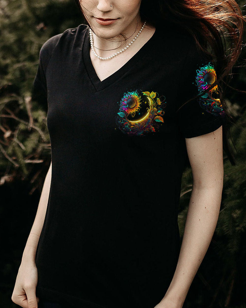 I AM THE DAUGHTER OF THE SUN AND MOON SUNFLOWER ALL OVER PRINT - TLNZ2804231