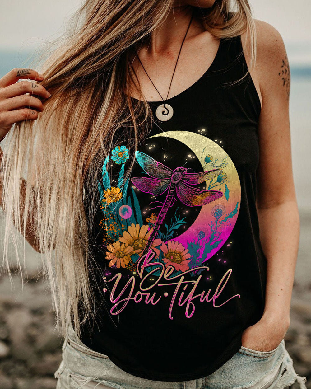 BE YOU TIFUL DRAGONFLY ALL OVER PRINT - TLNO2504232