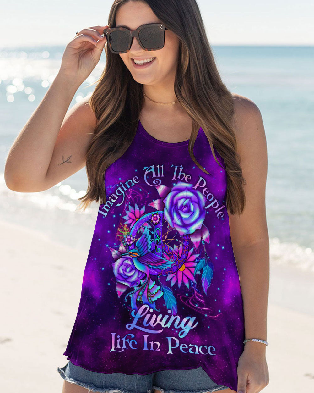 IMAGINE ALL THE PEOPLE LIVING LIFE IN PEACE ALL OVER PRINT - YHLN2404233
