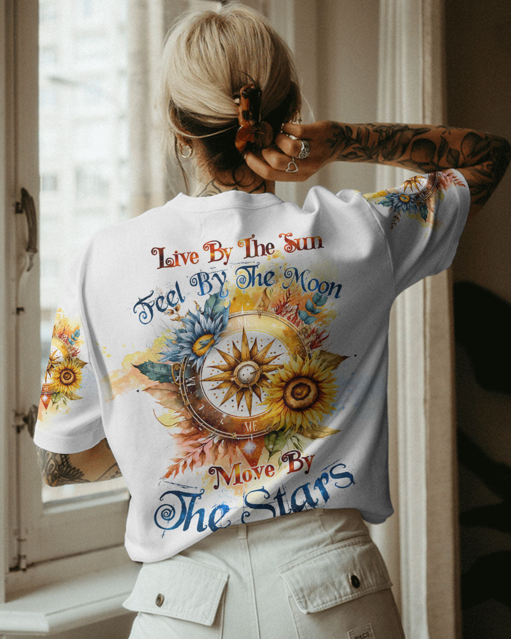 LIVE BY THE SUN COMPASS ALL OVER PRINT - TYTW03042310