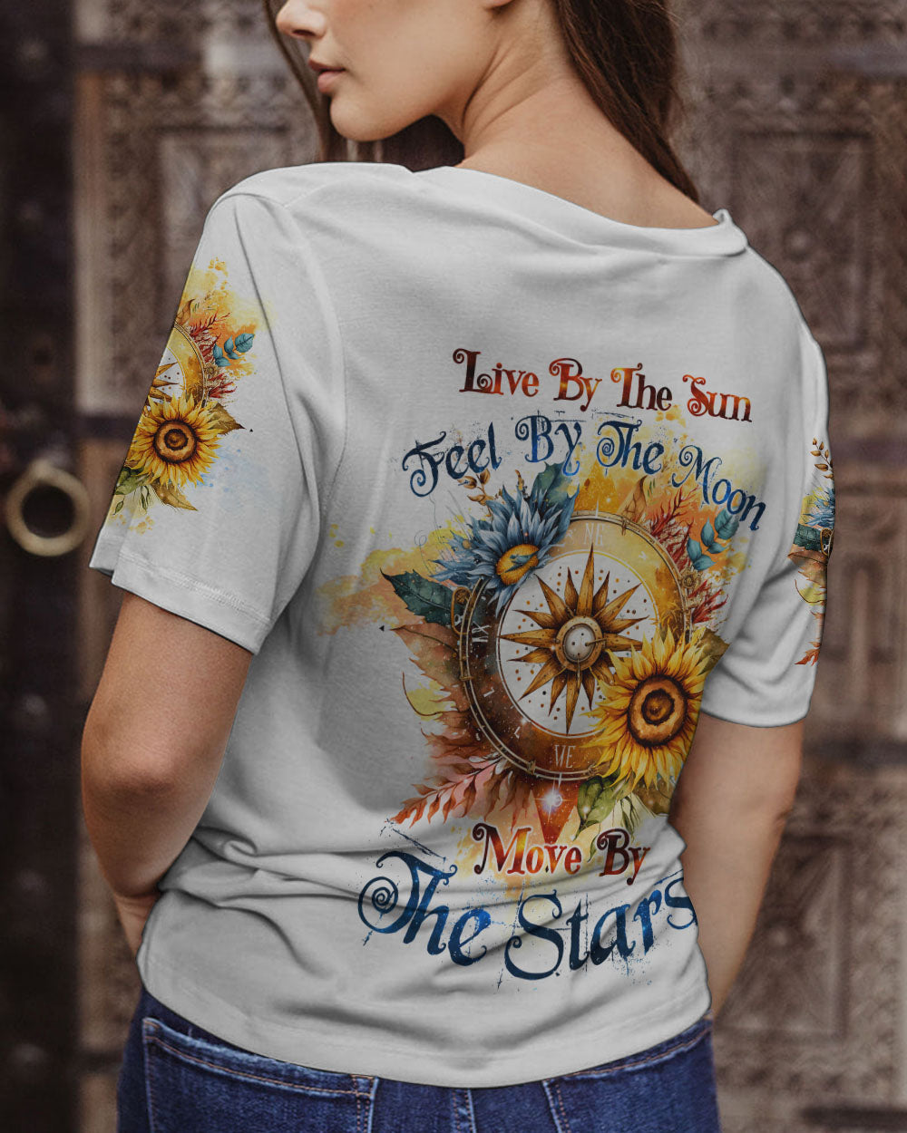 LIVE BY THE SUN COMPASS ALL OVER PRINT - TYTW03042310