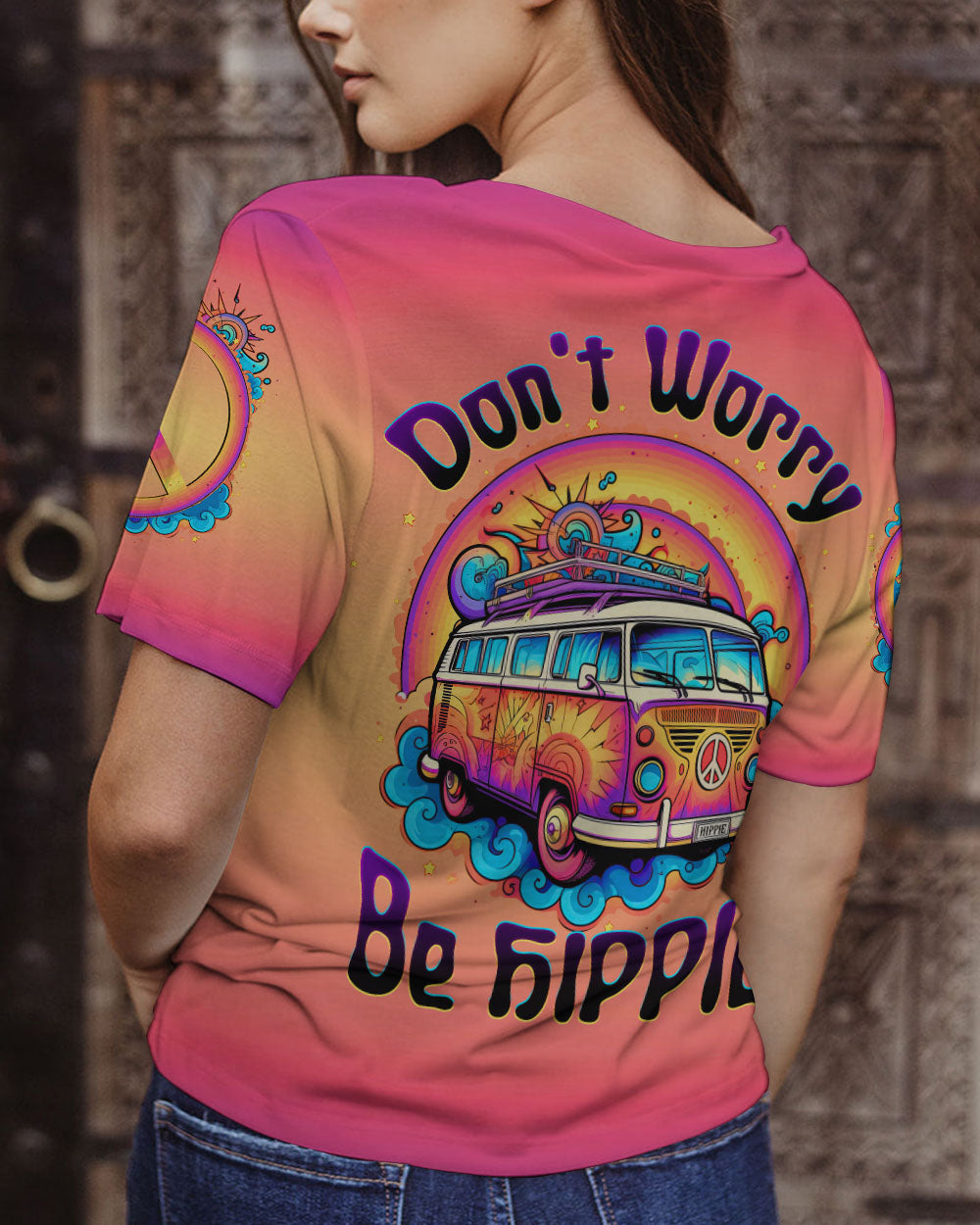 DON'T WORRY BE HIPPIE ALL OVER PRINT - TLTW1205232