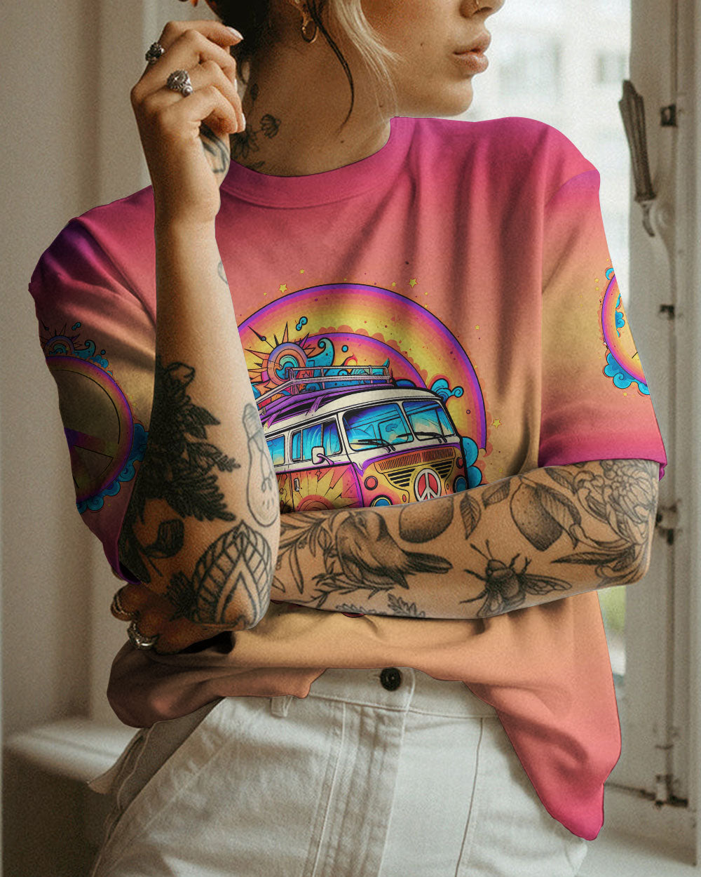 DON'T WORRY BE HIPPIE ALL OVER PRINT - TLTW1205232