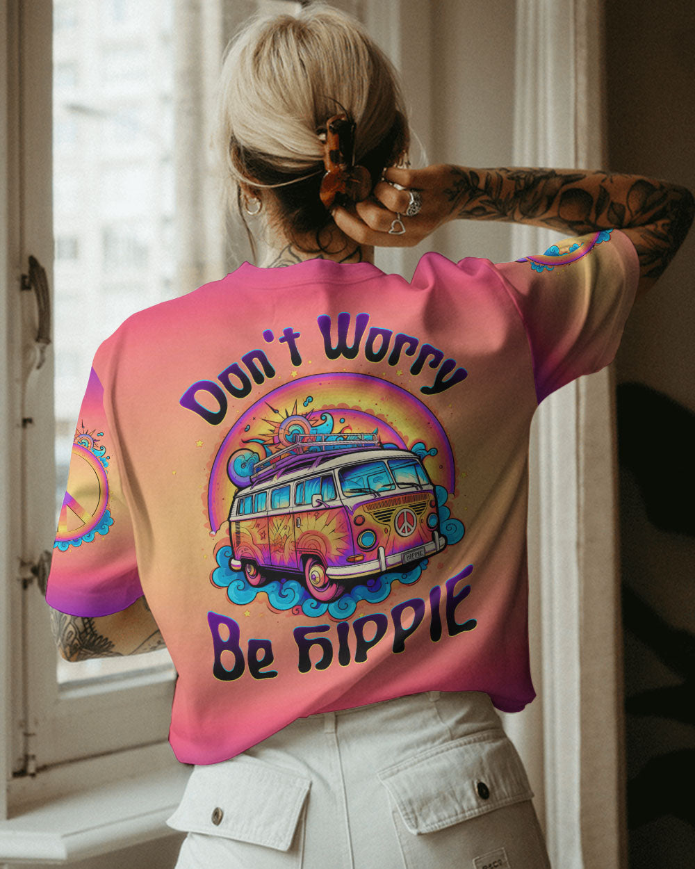 DON'T WORRY BE HIPPIE ALL OVER PRINT - TLTW1205232