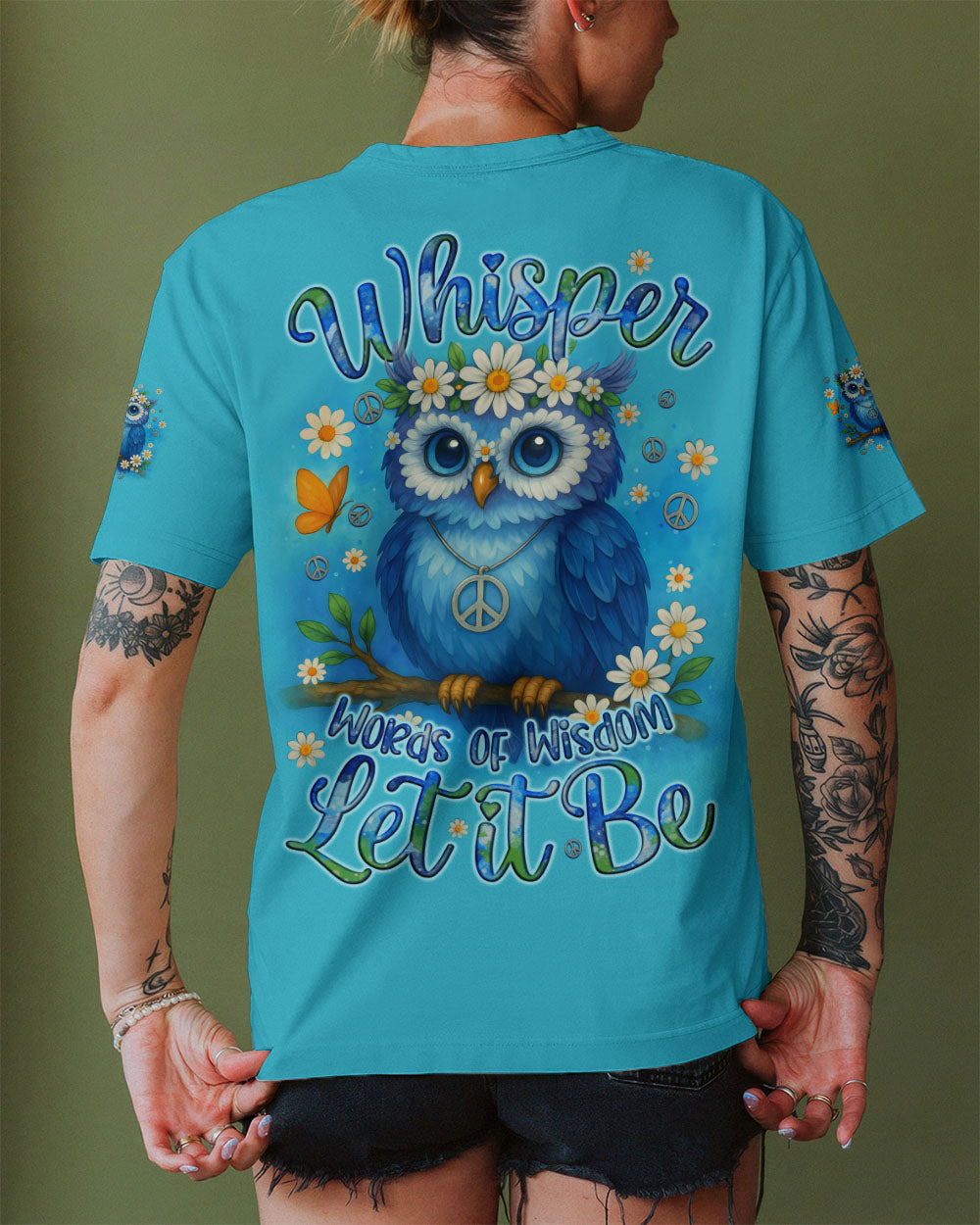 WHISPER WORDS OF WISDOM LET IT BE OWL ALL OVER PRINT - TYQY2310252