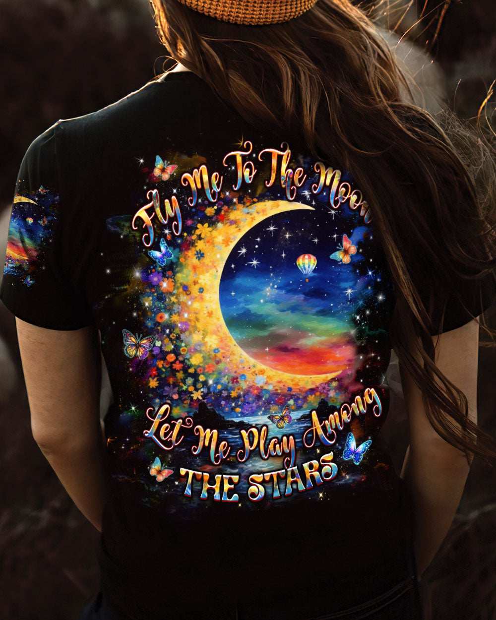 FLY ME TO THE MOON ALL OVER PRINT - YHHN0412243