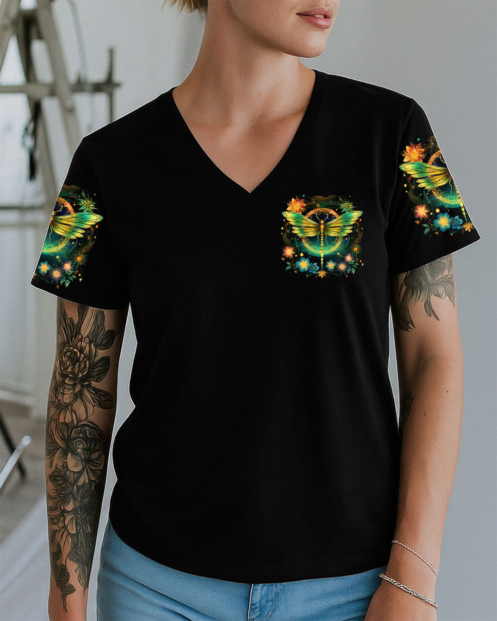 HELLO DARKNESS MY OLD FRIEND DRAGONFLY ALL OVER PRINT - TYTD0609252