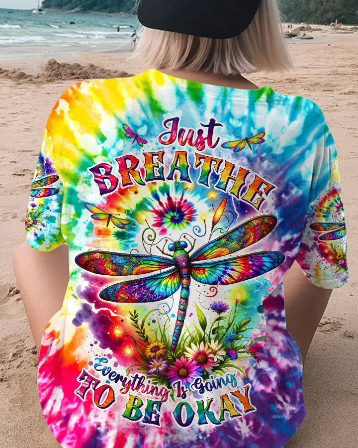 JUST BREATHE DRAGONLFY ALL OVER PRINT - TLTW1207243