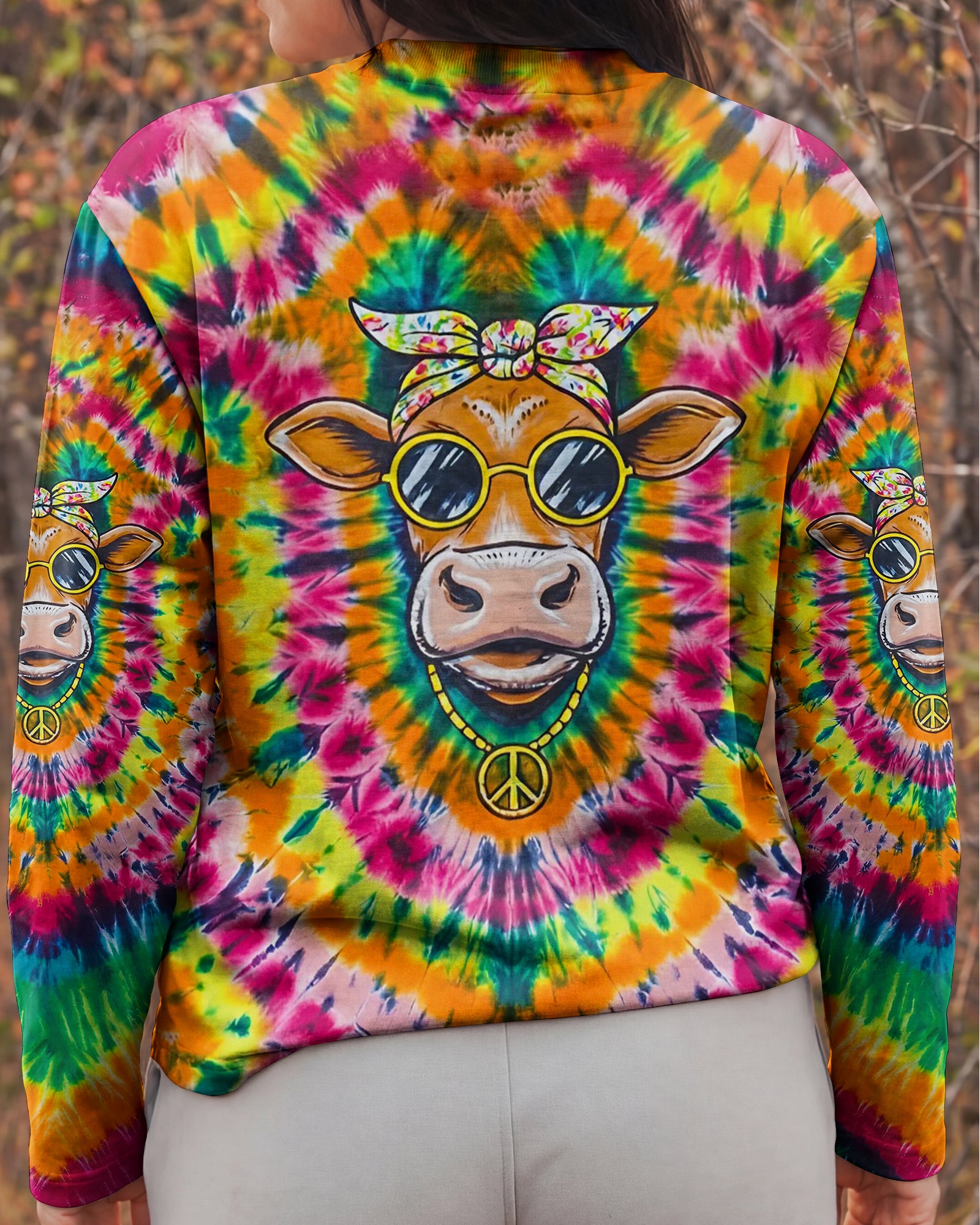 PSYCHEDELIC GROOVY HEIFER ALL OVER PRINT - YHLN2601262