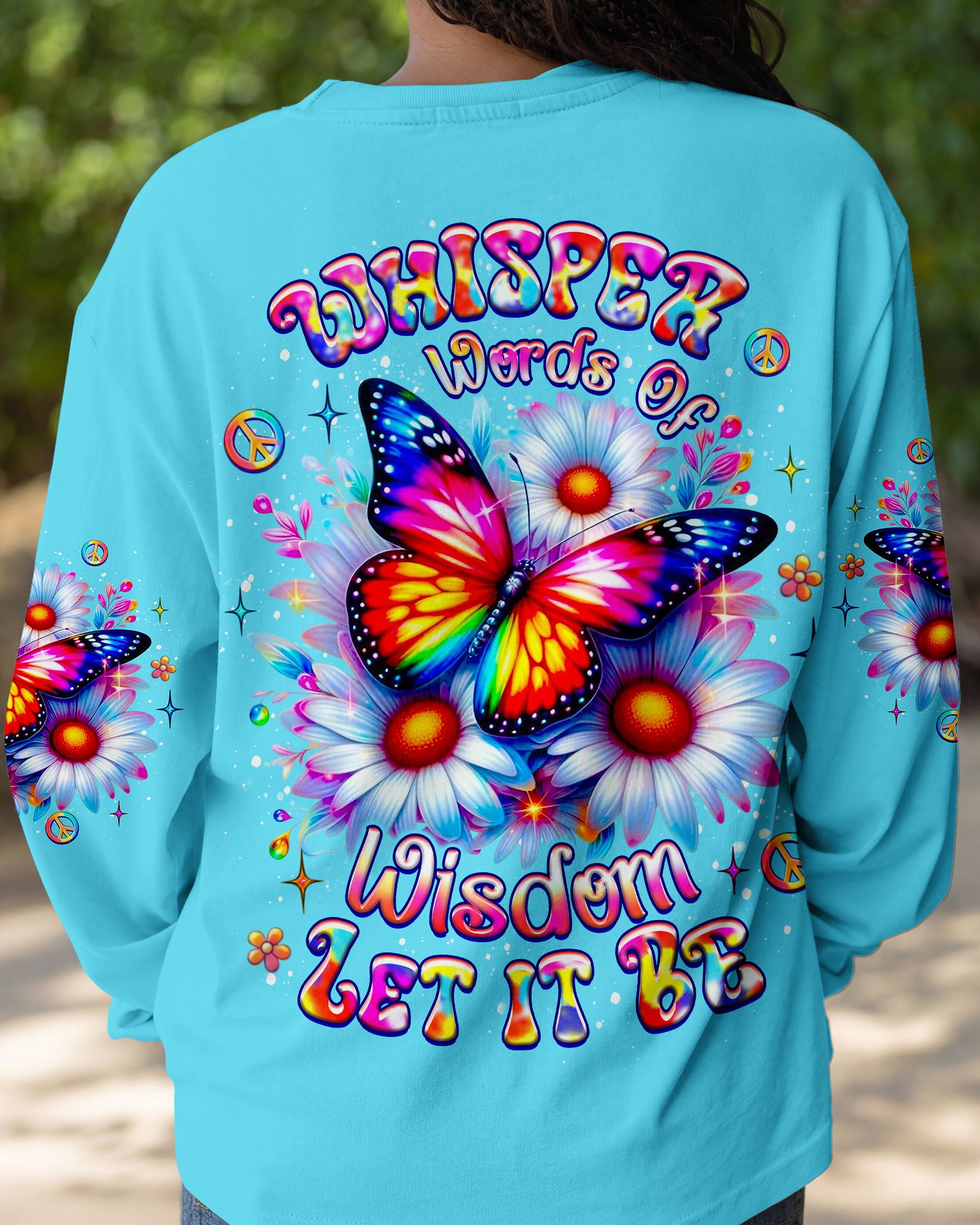 WHISPER WORDS OF WISDOM LET IT BE BUTTERFLY ALL OVER PRINT - YHLT2602262