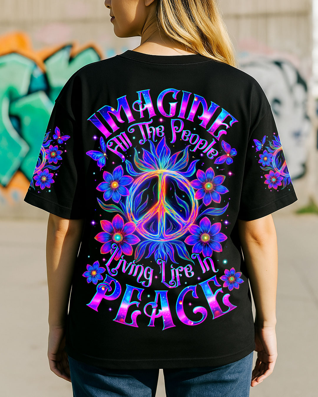 IMAGINE ALL THE PEOPLE LIVING LIFE IN PEACE ALL OVER PRINT - TYTM1604253