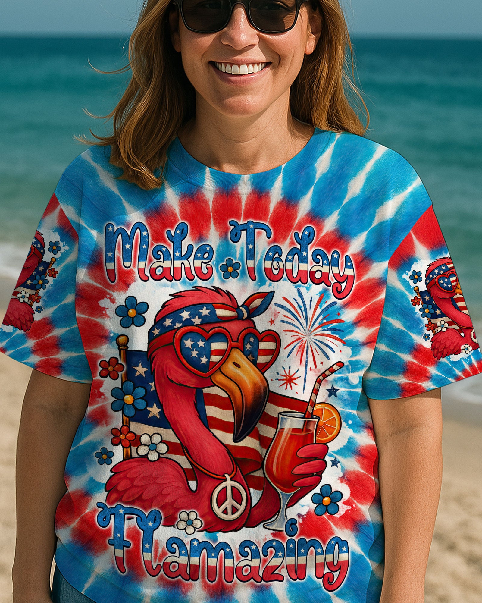 MAKE TODAY FLAMAZING TIE DYE ALL OVER PRINT - TYTM0705252