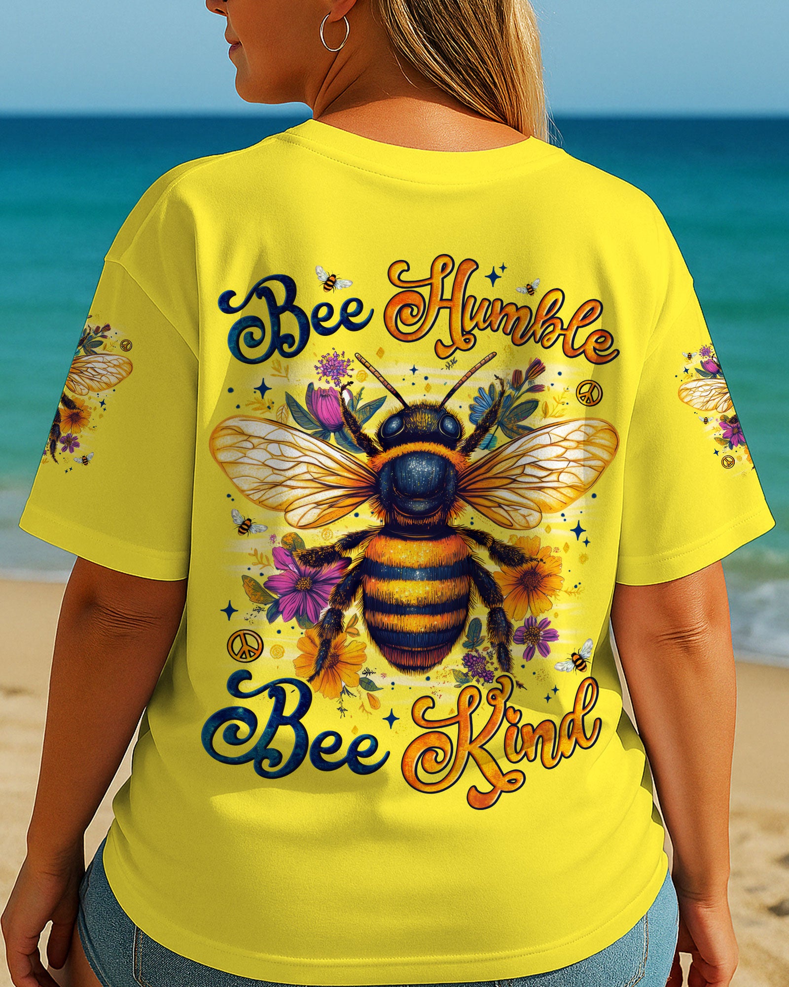 BEE HUMBLE BEE KIND ALL OVER PRINT - TYTM1606251
