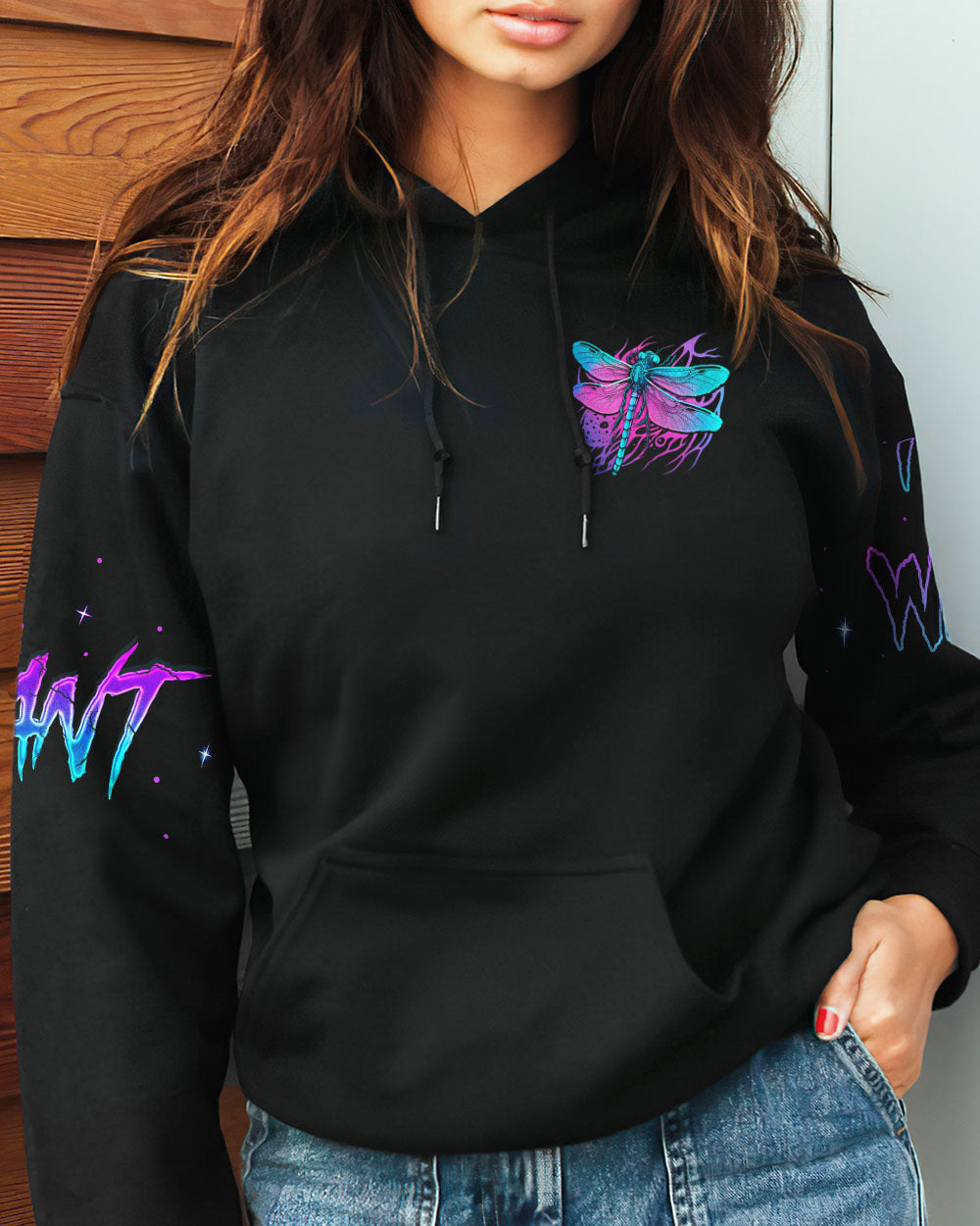 I DO WHAT I WANT DRAGONFLY ALL OVER PRINT - TY0304233