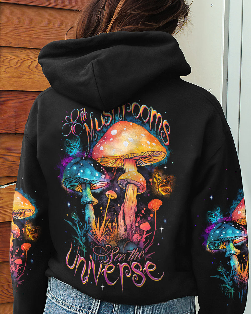 EAT MUSHROOMS SEE THE UNIVERSE ALL OVER PRINT - TY0304234