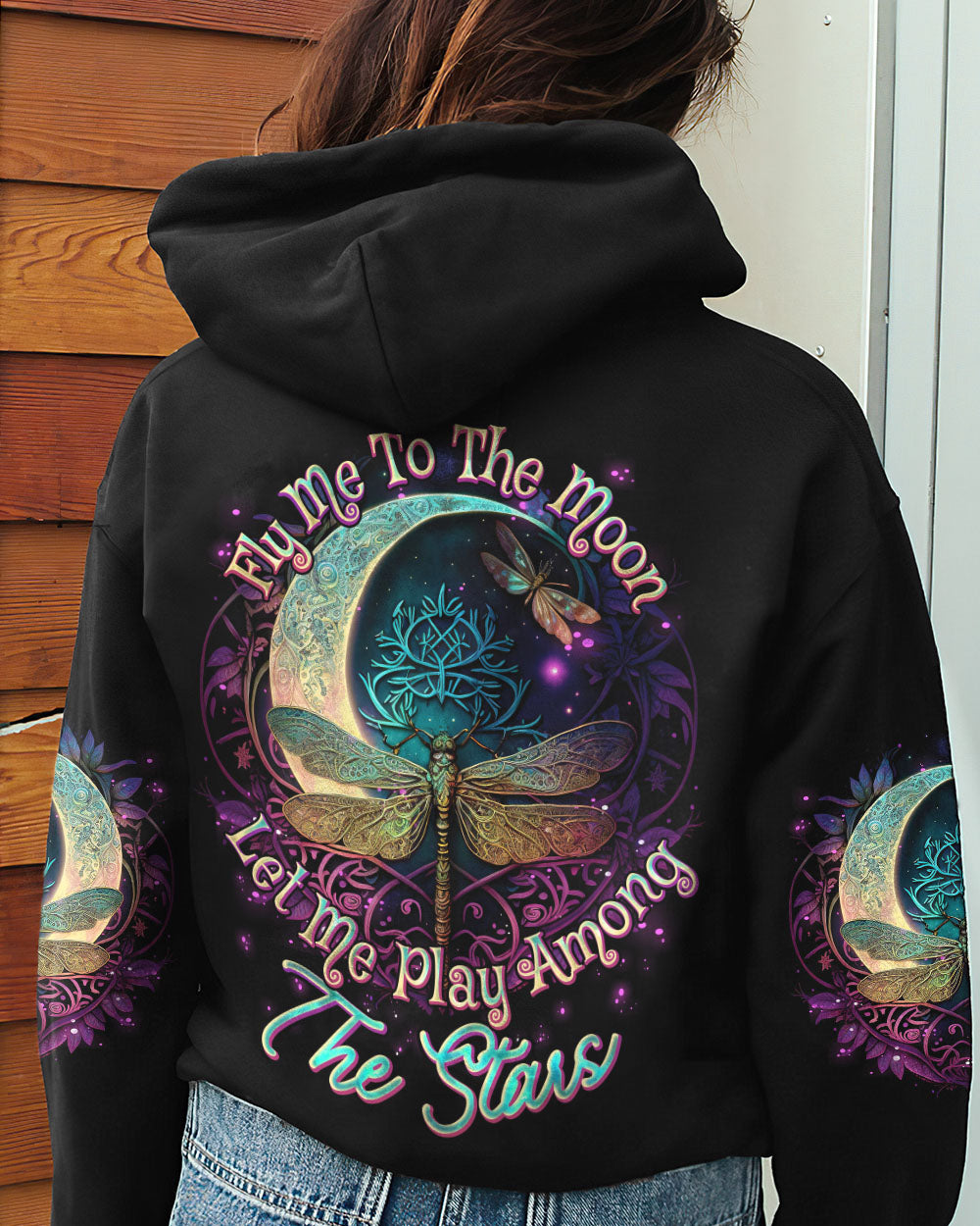 FLY ME TO THE MOON DRAGONFLY ALL OVER PRINT - TLNO2004232