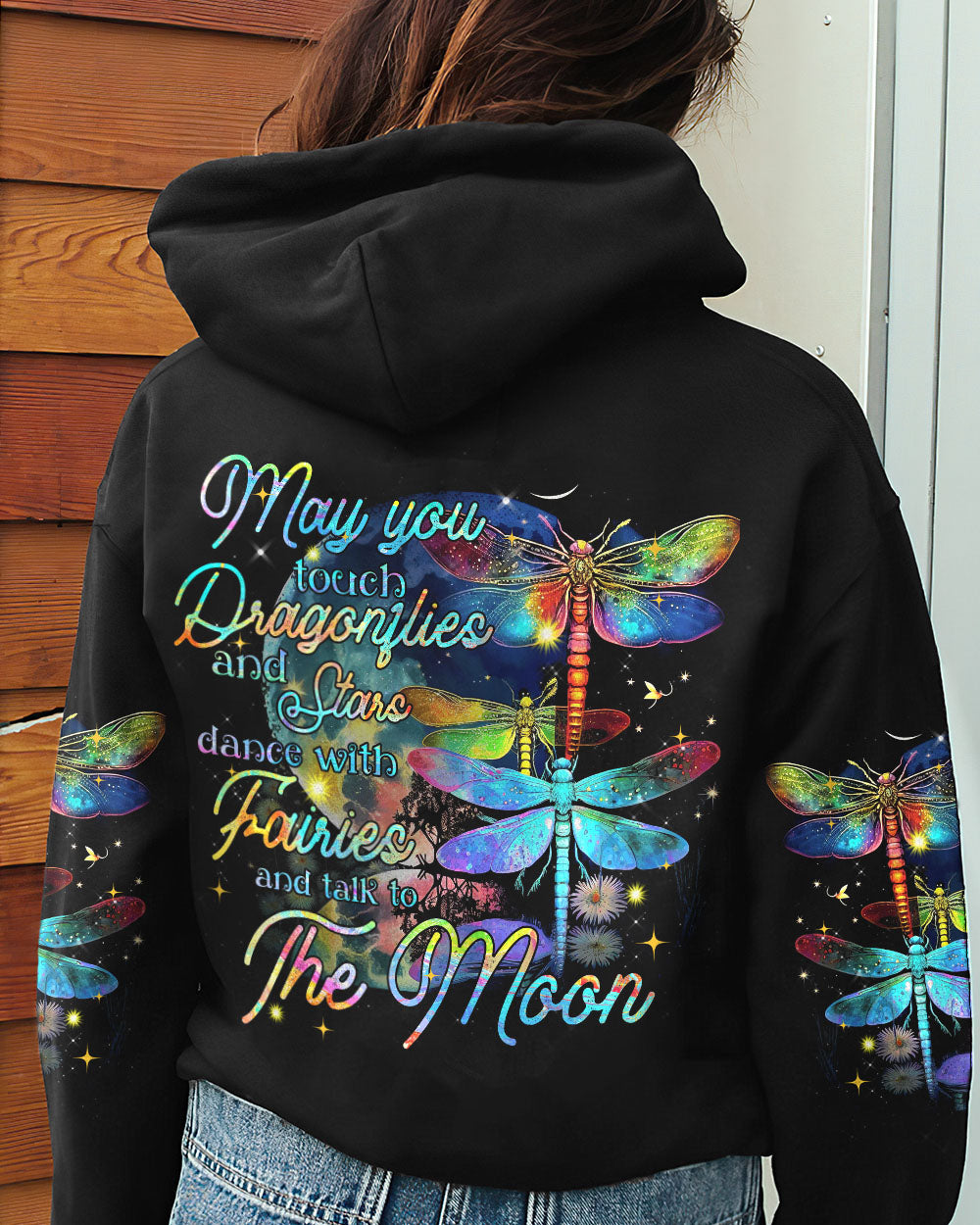 MAY YOU TOUCH DRAGONFLIES AND STARS ALL OVER PRINT - TYTM0704233