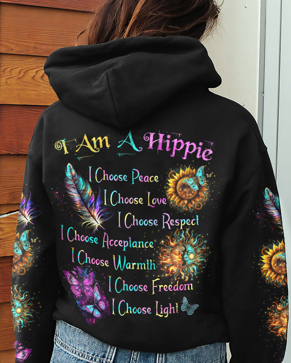 I AM A HIPPIE ALL OVER PRINT - TYTD2104231