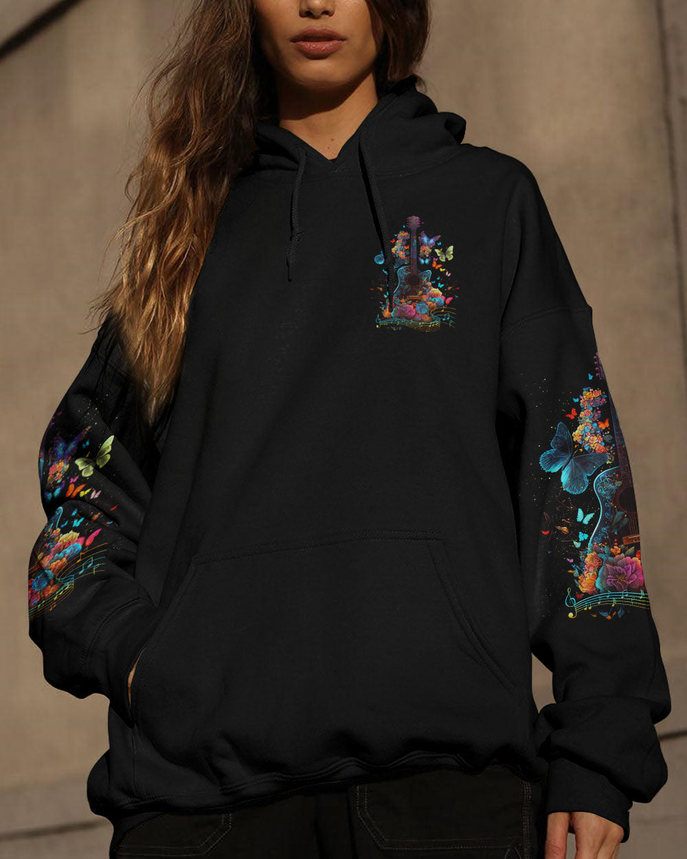 WHISPER WORDS OF WISDOM GUITAR BUTTERFLY ALL OVER PRINT - TLNO0505231