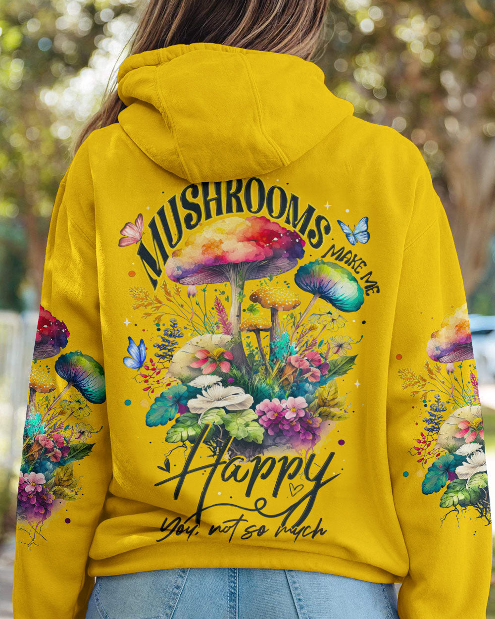 MUSHROOMS MAKE ME HAPPY ALL OVER PRINT - TA0304232