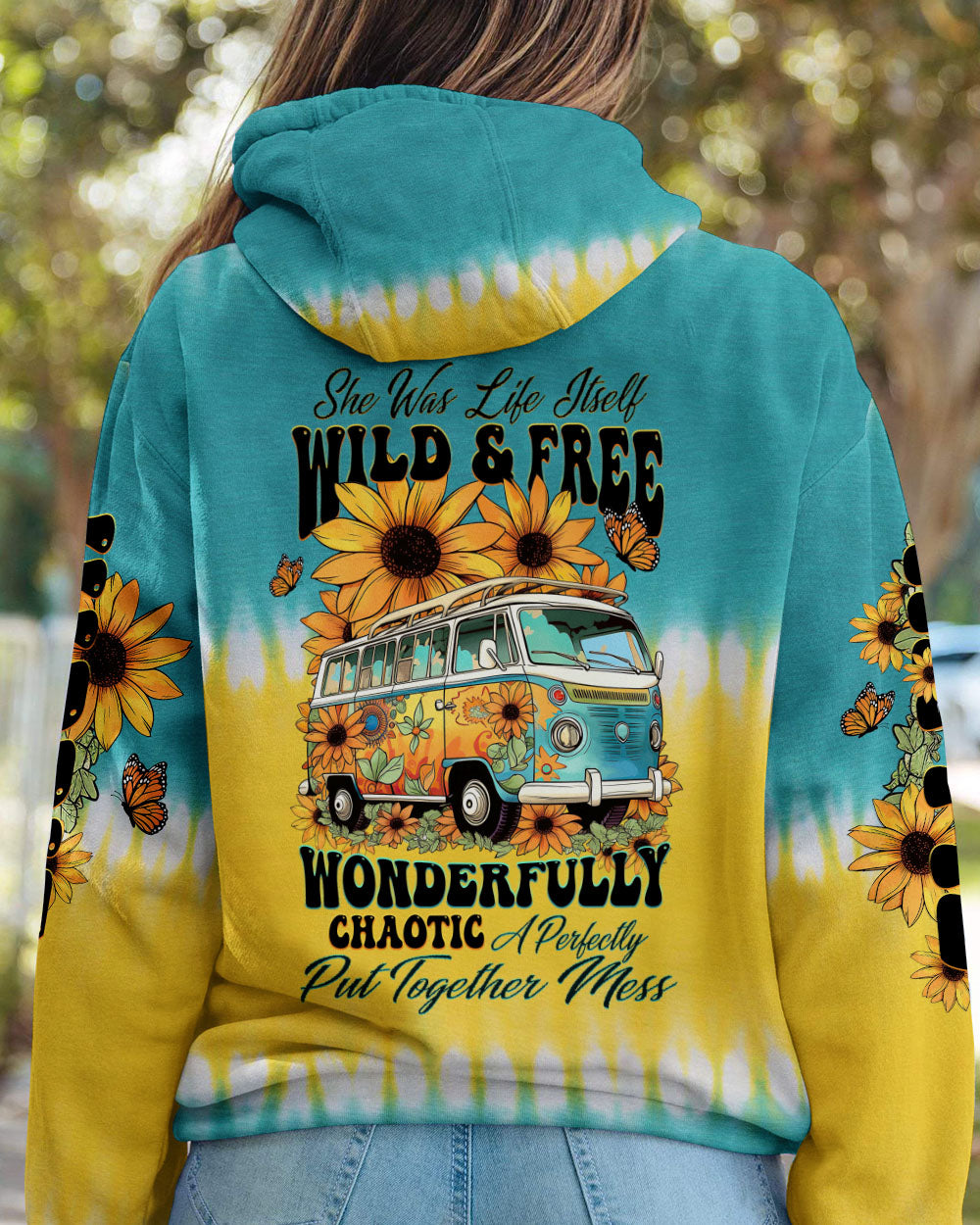 SHE WAS LIFE ITSELF SUNFLOWER ALL OVER PRINT - TLTW0805232