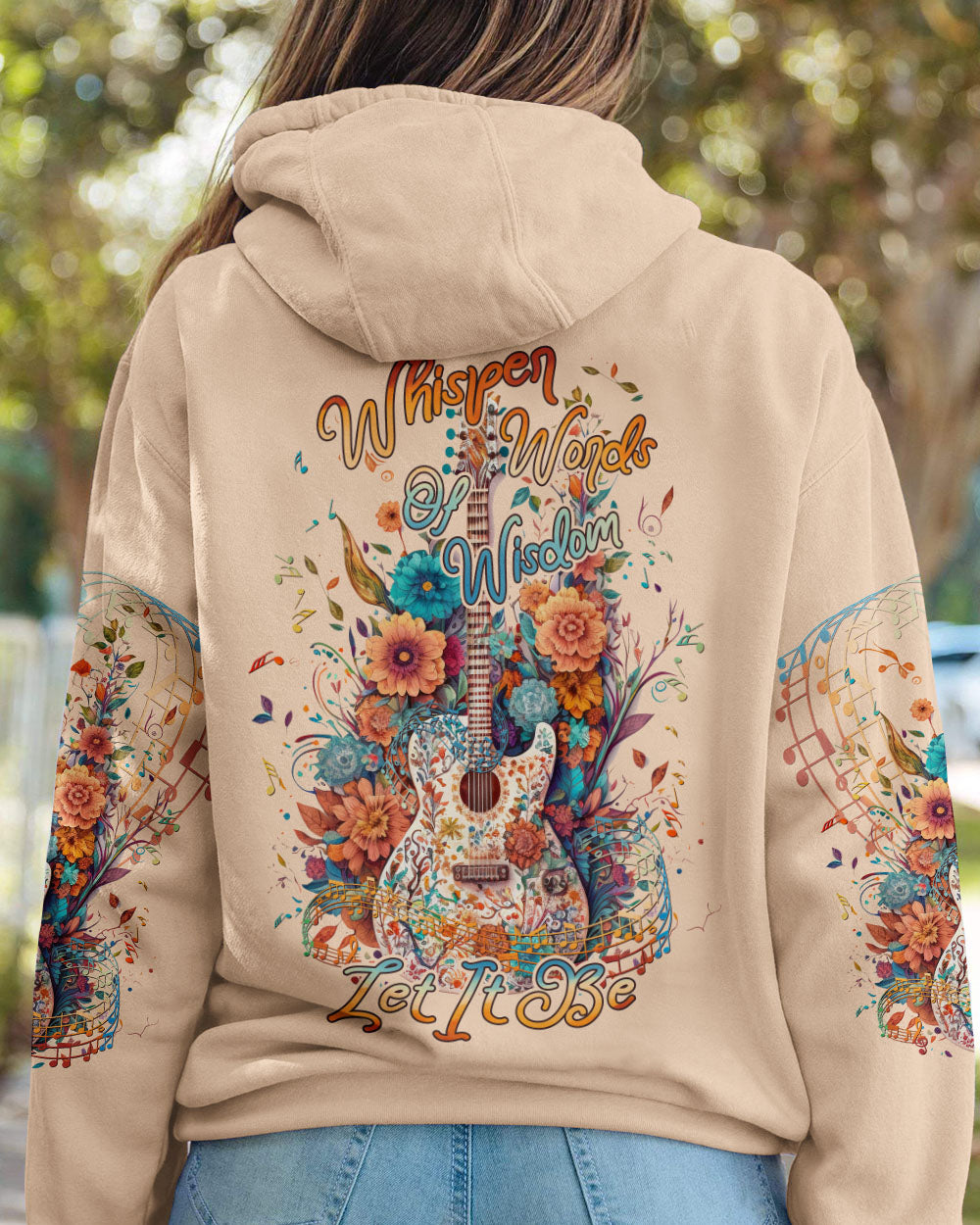 WHISPER WORDS OF WISDOM GUITAR ALL OVER PRINT - YHLN0505233