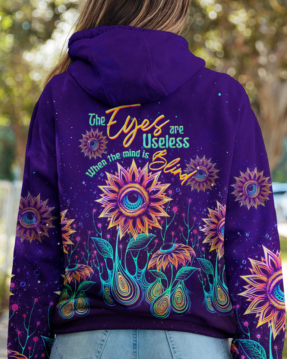 THE EYES ARE USELESS WHEN THE MIND IS BLIND ALL OVER PRINT - TLTW0405234