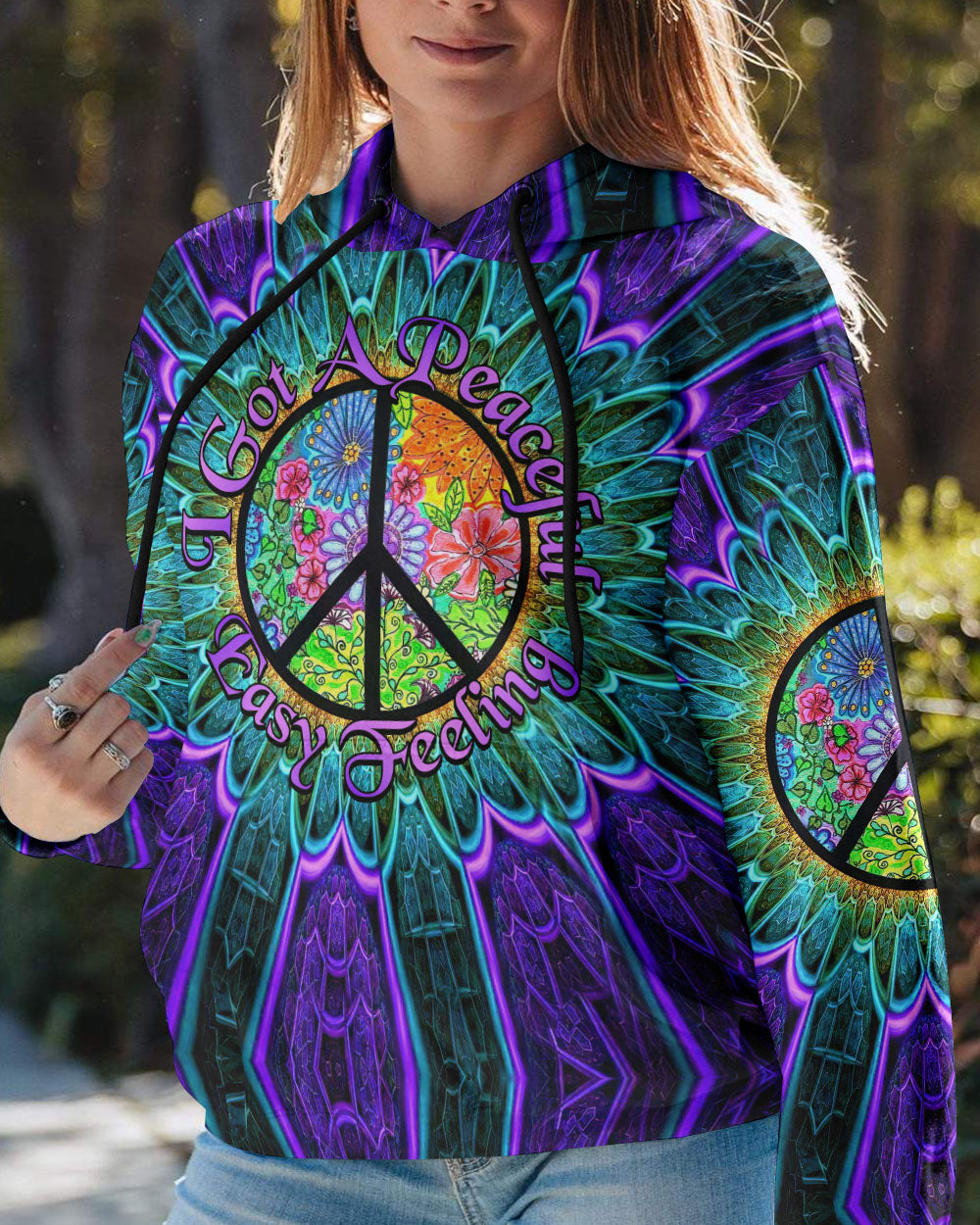 I GOT A PEACEFUL TIE DYE ALL OVER PRINT - TYTM1204233