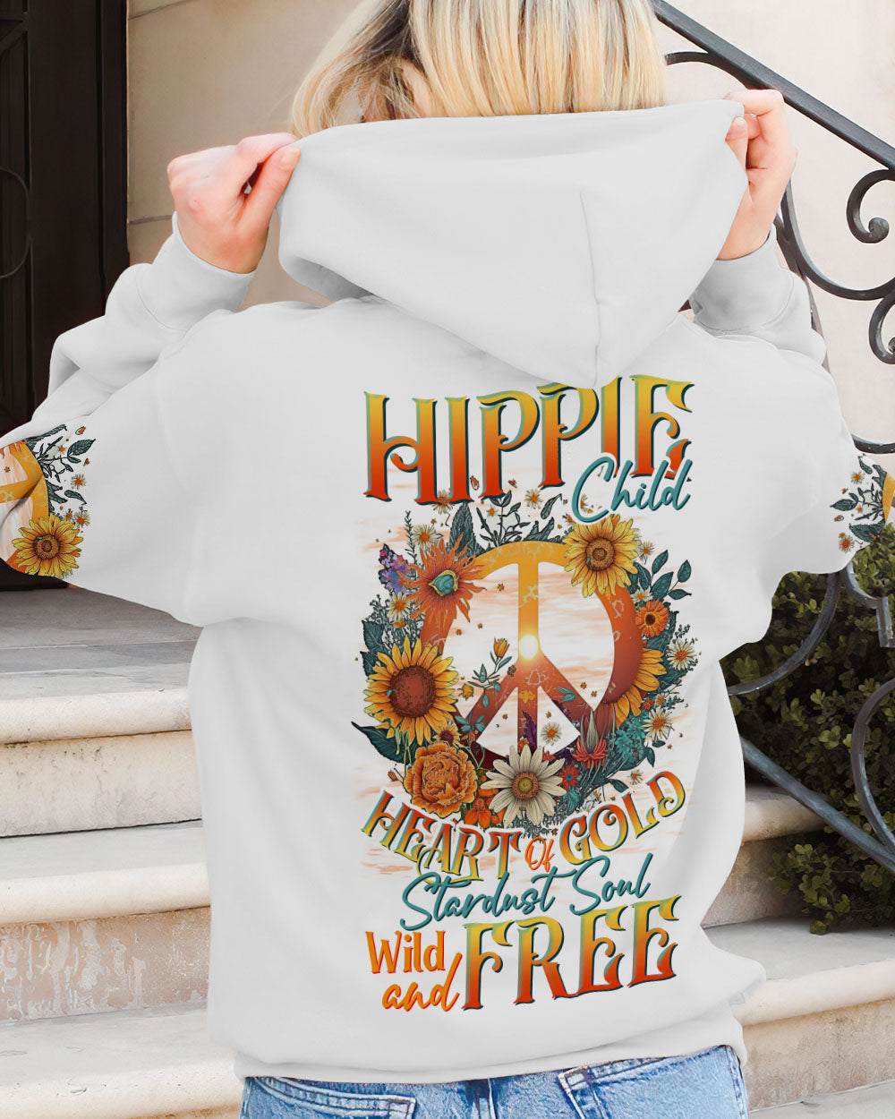HIPPIE CHILD HEART OF GOLD ALL OVER PRINT - TLTR0805232